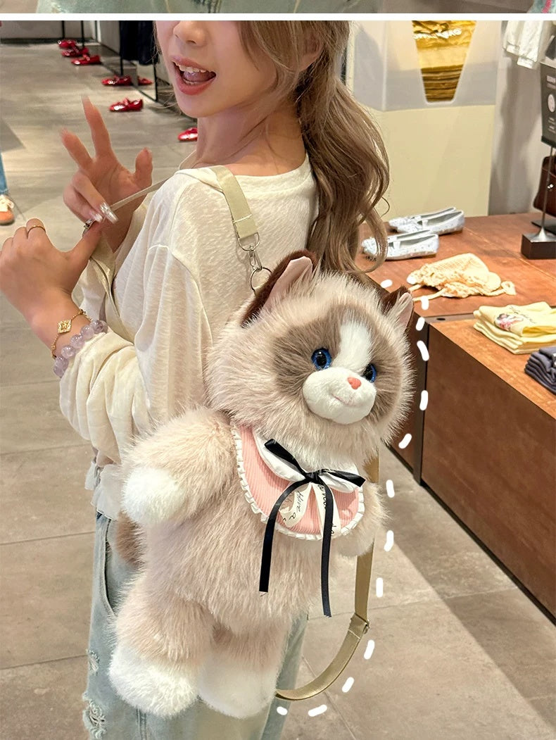 2665 GESSY Ragdoll Cat Plush Bag