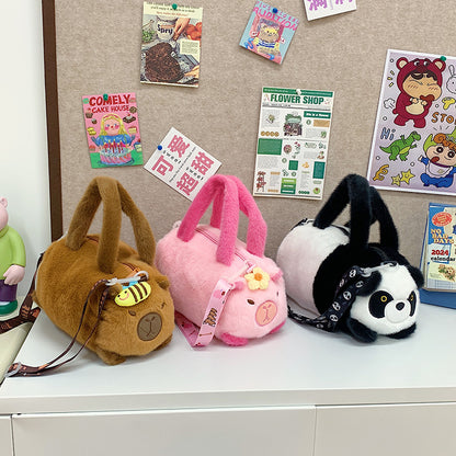 KPB01 Gessy Plush Crossbody Bag Cute Cartoon Stuffed Animal Handbag