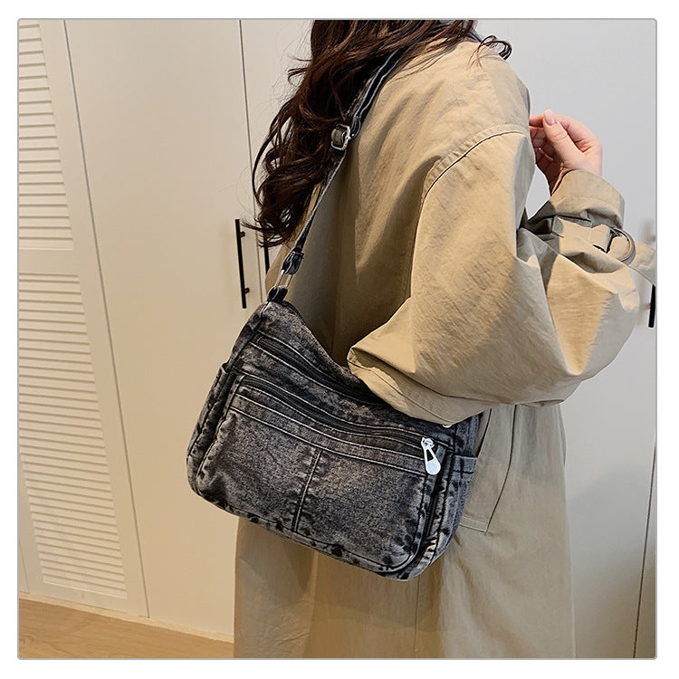 BDD810 Gessy Denim Crossbody Bag