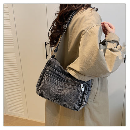 BDD810 Gessy Denim Crossbody Bag