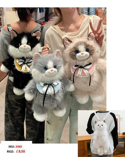 2665 GESSY Ragdoll Cat Plush Bag
