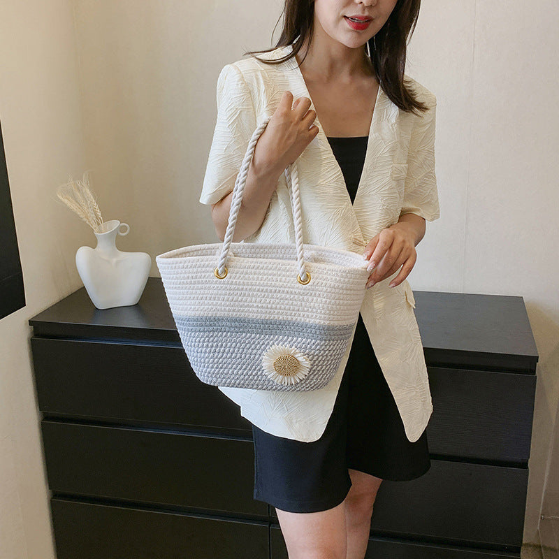 QS9344 Gessy British Jute Braided Bag