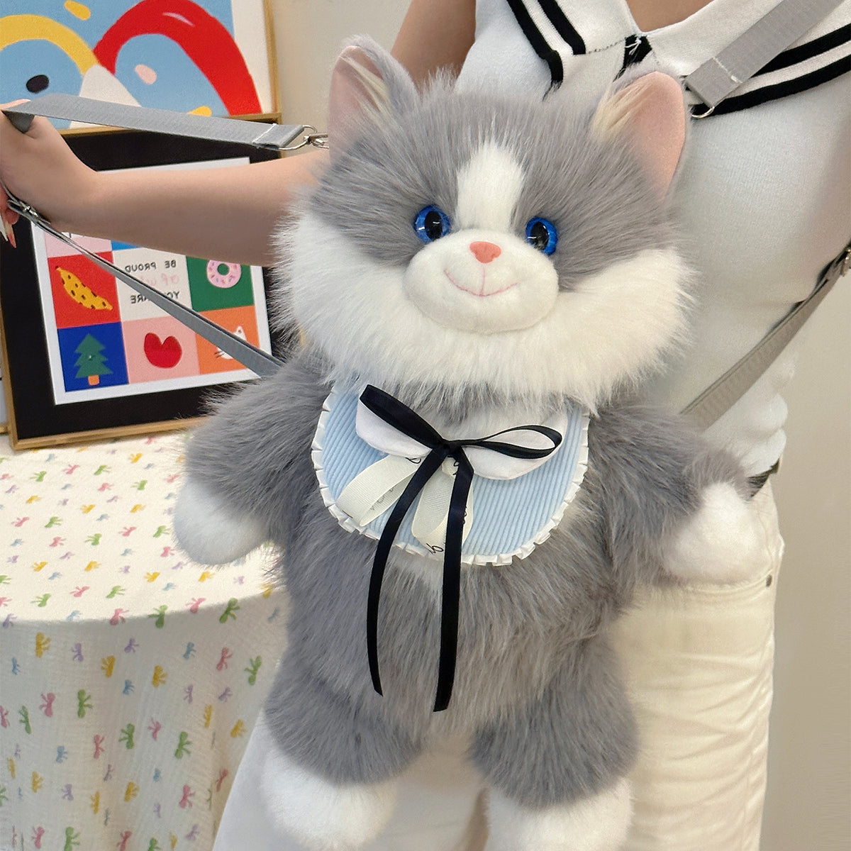 2665 GESSY Ragdoll Cat Plush Bag
