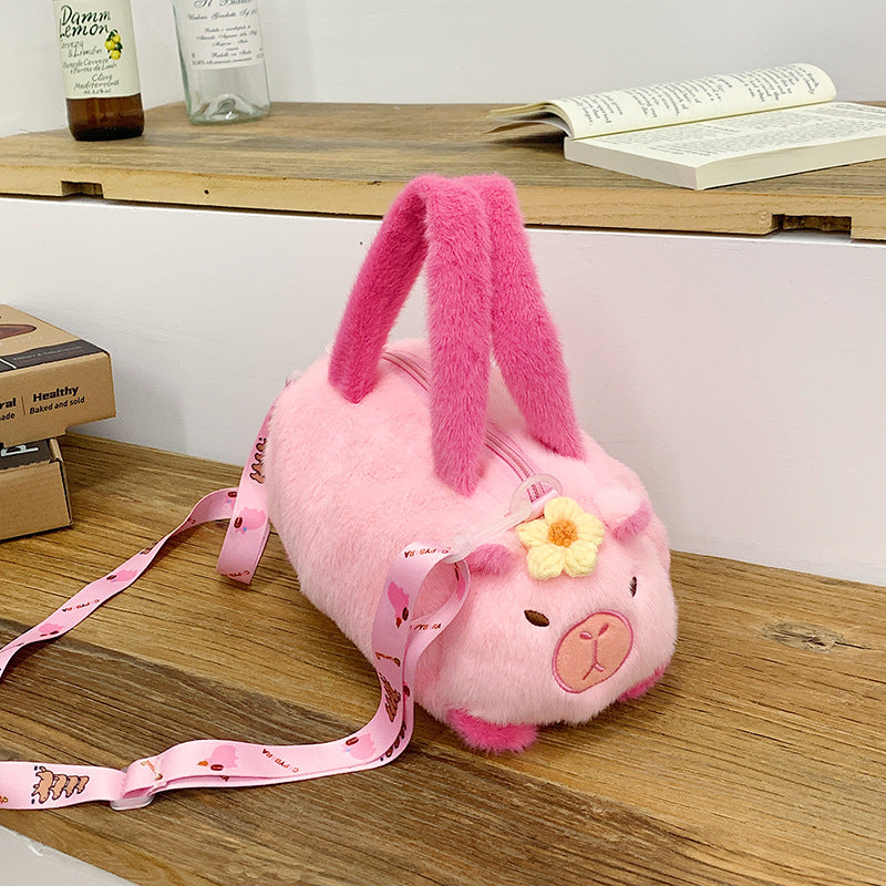 KPB01 Gessy Plush Crossbody Bag Cute Cartoon Stuffed Animal Handbag