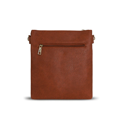 1113 GESSY CROSS BODY BAG IN TAN
