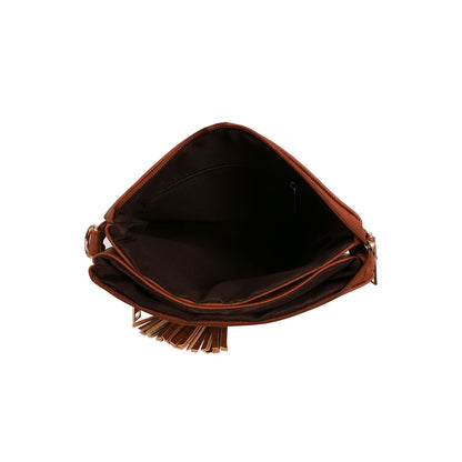 1113 GESSY CROSS BODY BAG IN TAN