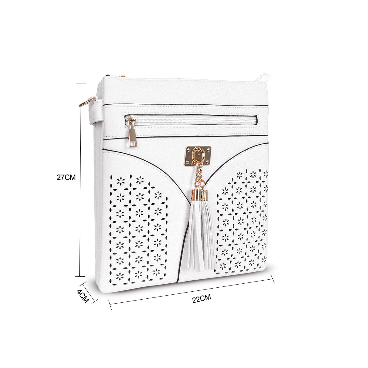 1113 GESSY CROSSBODY BAG IN WHITE