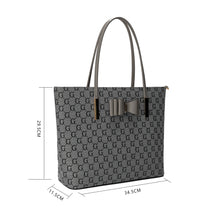 Load image into Gallery viewer, 1143GG GESSY BOW DETAIL TOTE BAG IN GREY