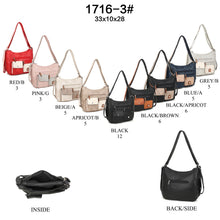 Load image into Gallery viewer, 1716-3 GESSY BAG IN BLACK/APRICOT