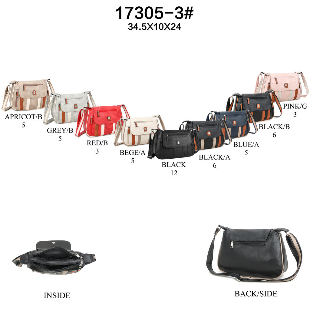 17305-3 GESSY HANDBAG IN BLACK