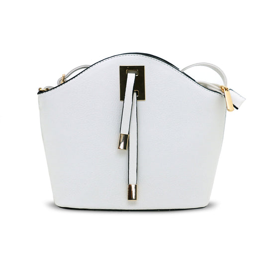 2166 IN WHITE GESSY HANDBAG