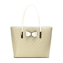 Load image into Gallery viewer, 1143GG GESSY BOW DETAIL TOTE BAG IN CREAM