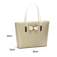 Load image into Gallery viewer, 1143GG GESSY BOW DETAIL TOTE BAG IN CREAM
