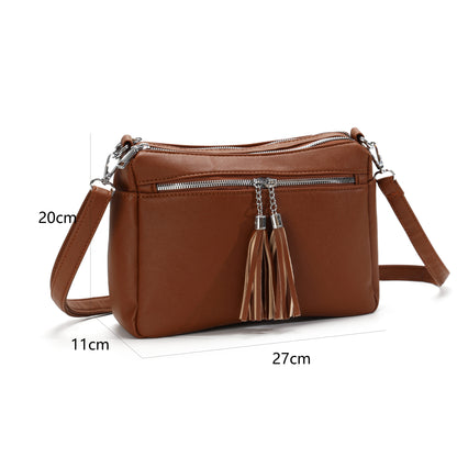 D56 GESSY CROSSBAG IN BROWN