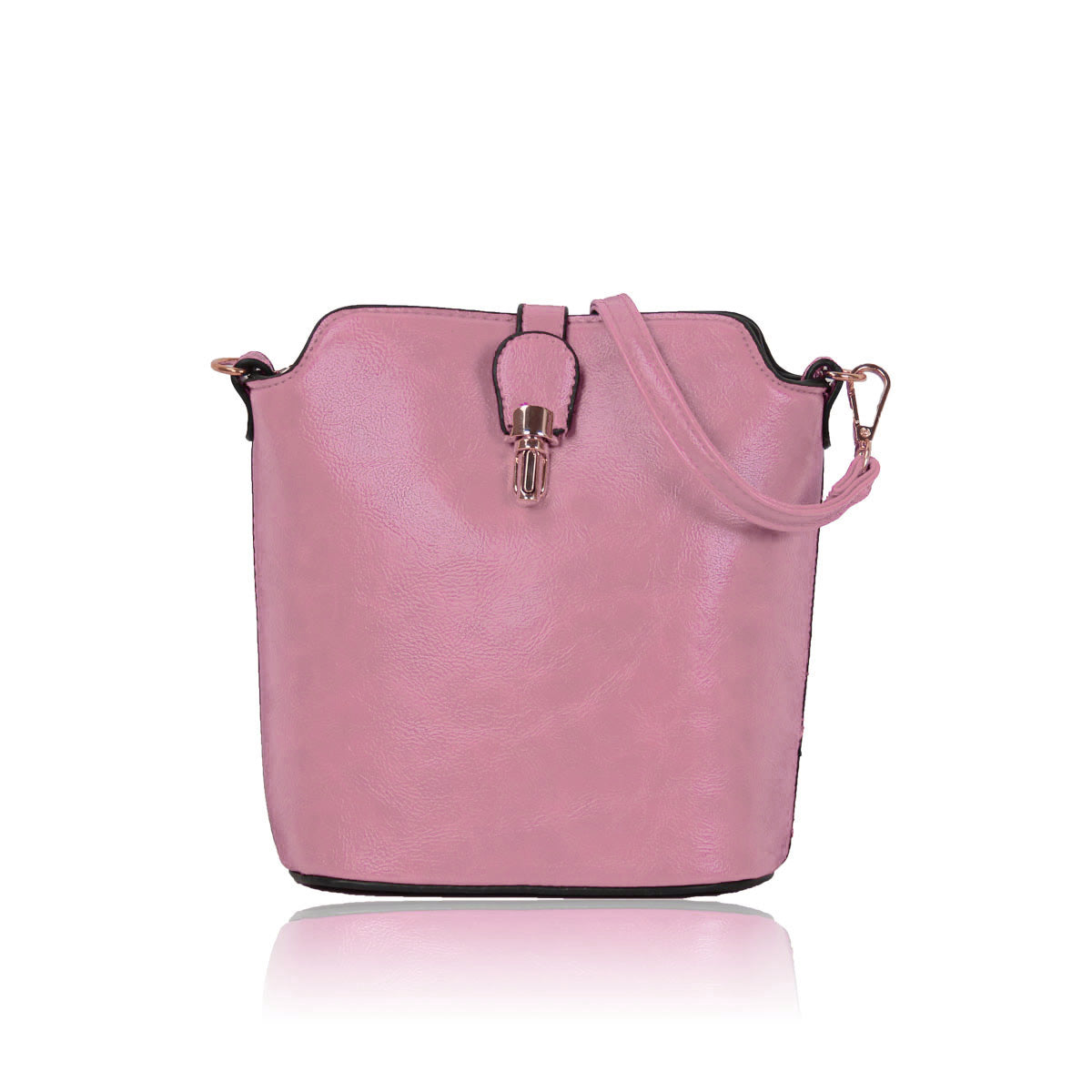 8203 IN  DUSTY PINK GESSY HANDBAG (50 PCS/BOX)
