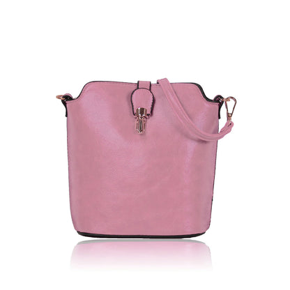 8203 IN  DUSTY PINK GESSY HANDBAG (50 PCS/BOX)