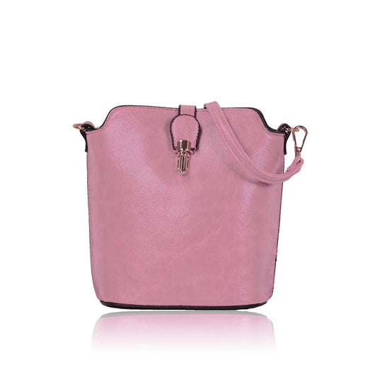8203 IN  DUSTY PINK GESSY HANDBAG (50 PCS/BOX)