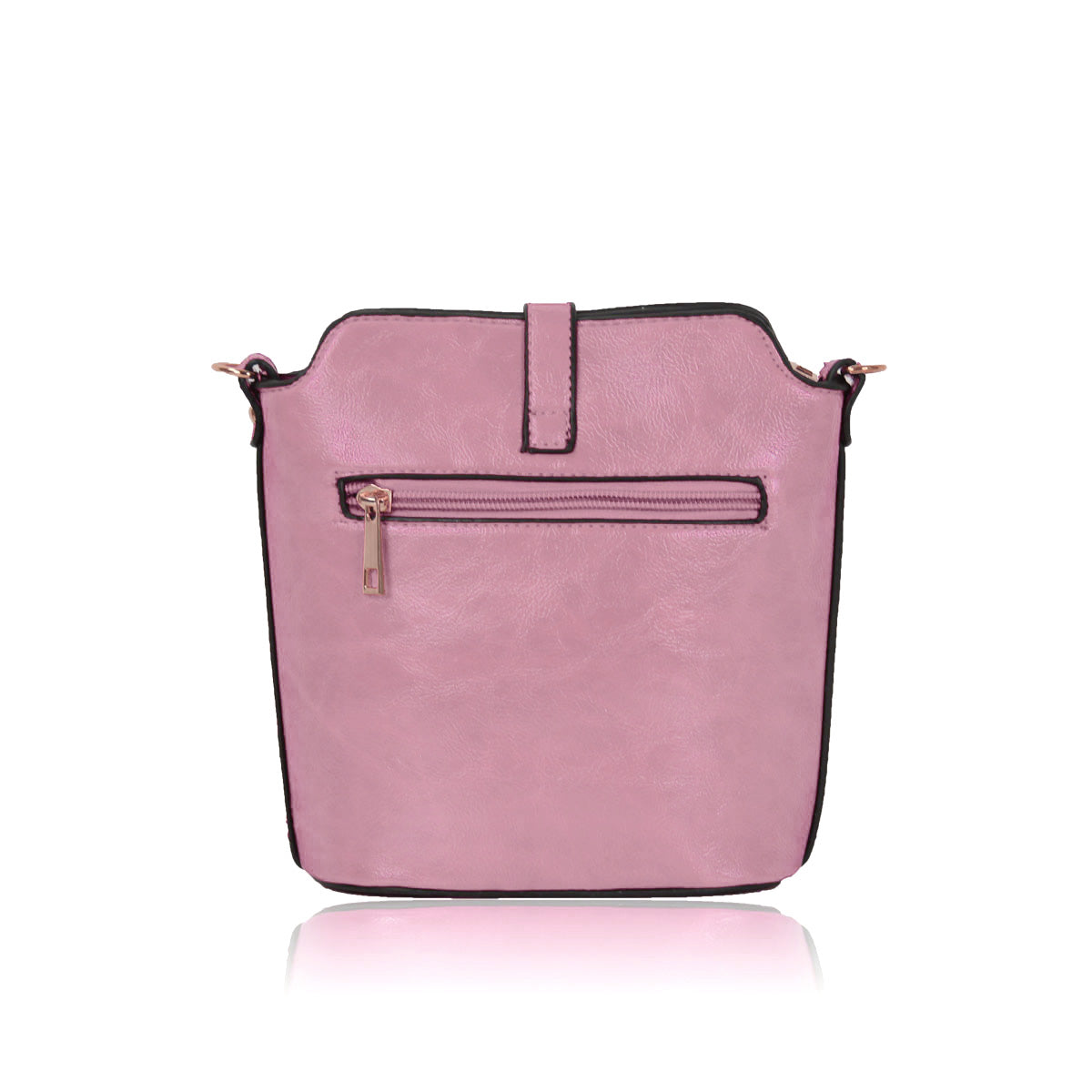 8203 IN  DUSTY PINK GESSY HANDBAG (50 PCS/BOX)