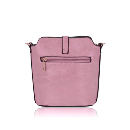 8203 IN  DUSTY PINK GESSY HANDBAG (50 PCS/BOX)