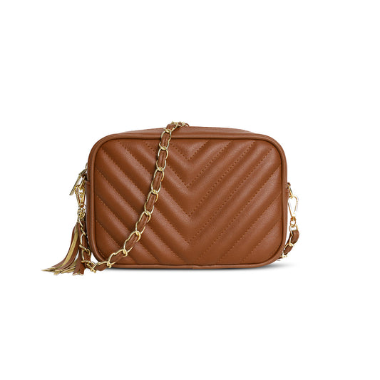 833 GESSY SHOULDER BAG IN BROWN