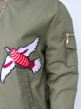 Load image into Gallery viewer, Anna Smith Winter Embroidered padded bomber jacket