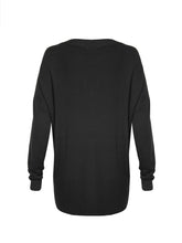 Load image into Gallery viewer, Anna Smith lace up front long sleeves oversized baggy knitted jumper