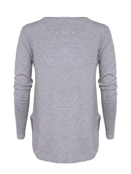 Anna Smith Round Neck embellished pearl lightweight Jumper