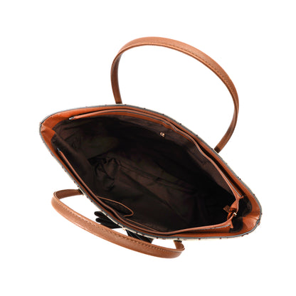 F16126GG GESSY HANDBAG IN BROWN