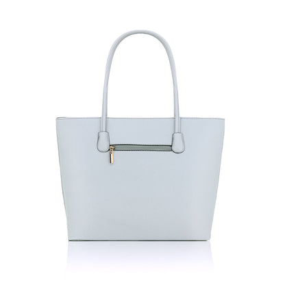 F16126 GESSY BOW DETAIL SHOULDER BAG SET IN LIGHT GREY