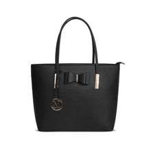Load image into Gallery viewer, G1143 GESSY BOW DETAIL TOTE BAG IN BLACK