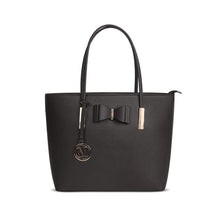 Load image into Gallery viewer, G1143 GESSY BOW DETAIL TOTE BAG IN DARK GREY