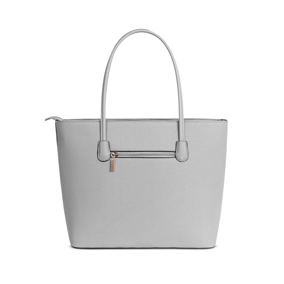 G1143 GESSY BOW DETAIL TOTE BAG IN LIGHT GREY