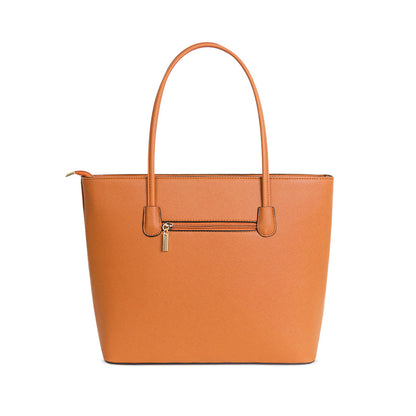 G1143 GESSY BOW DETAIL TOTE BAG IN BROWN