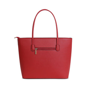 G1143 GESSY BOW DETAIL TOTE BAG IN RED
