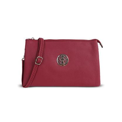 G4795-1 Gessy Cross Body Bag In Dark Pink