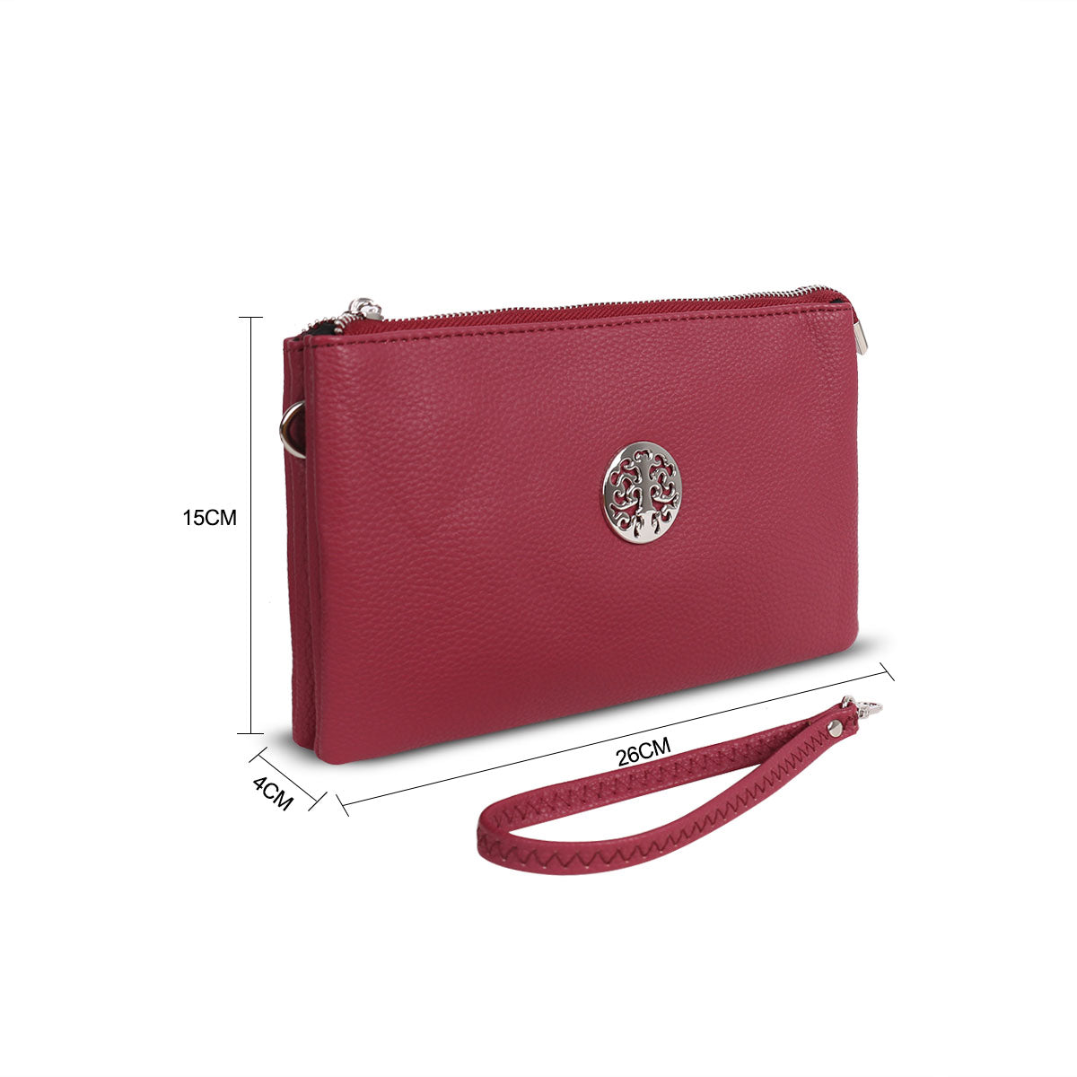 G4795-1 Gessy Cross Body Bag In Dark Pink