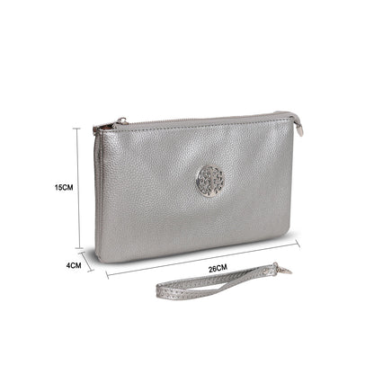 G4795-1 Gessy Cross Body Bag In Sliver