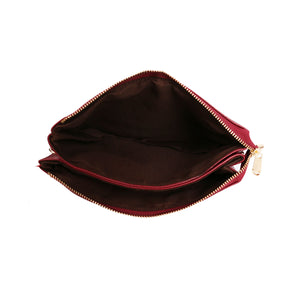 G4795-1 Gessy Cross Body Bag In Wine Red