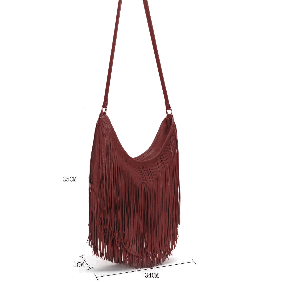 GN60222  IN DARK WINE HANDBAG (50 PCS/BOX)