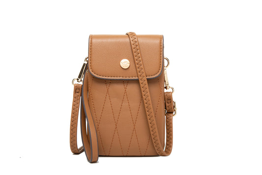 L127 GESSY CROSS BODY BAG IN COFFEE