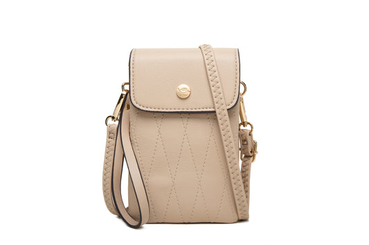 L127 GESSY CROSS BODY BAG IN APRICOT