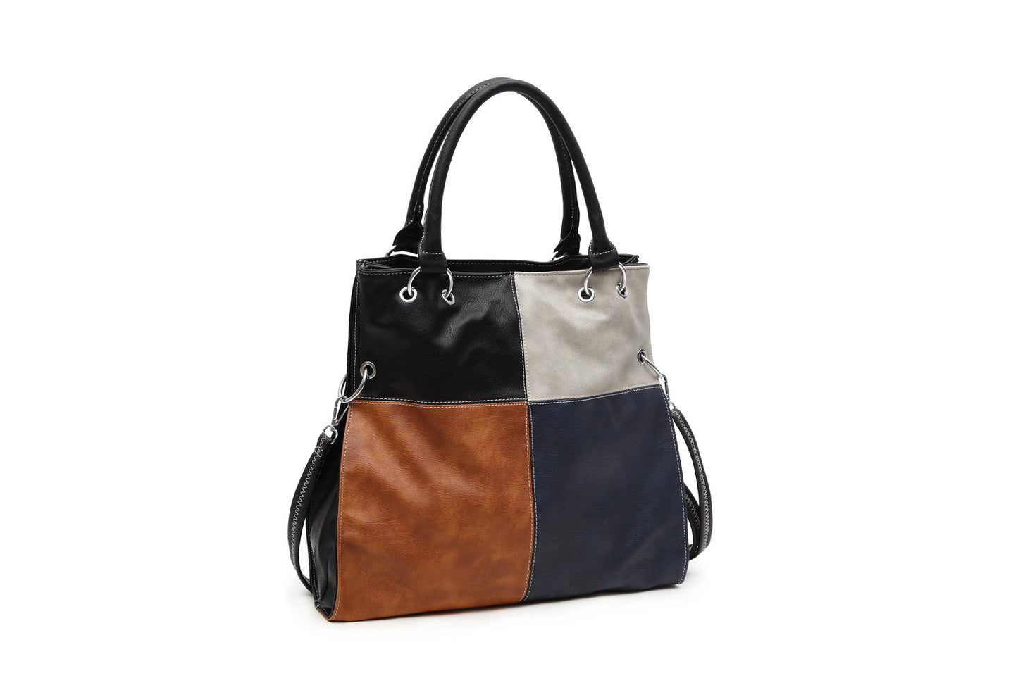 19603 GESSY HANDBAG IN BLACK/BLUE