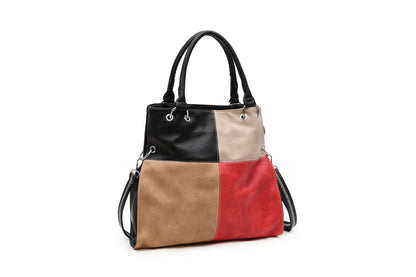 19603 GESSY HANDBAG IN BLACK/RED