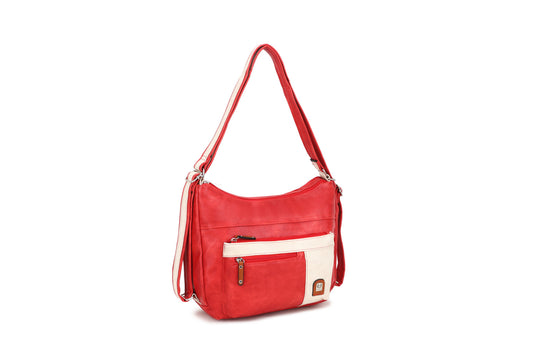 1743-3 GESSY HANDBAG IN RED