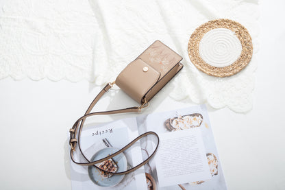 L133 GESSY CROSS BODY BAG IN APRICOT