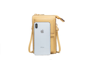 L107 GESSY CROSSBODY MOBILE PHONE PURSE IN PINK