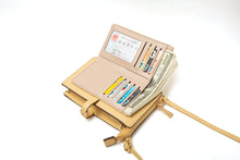Load image into Gallery viewer, L107 GESSY CROSSBODY MOBILE PHONE PURSE IN BROWN