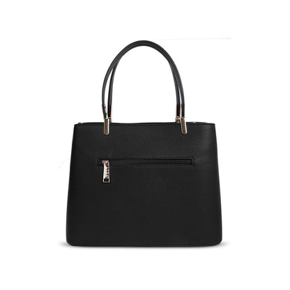 L4798 LYDC  BOW DETAIL TOTE HANDBAG IN BLACK