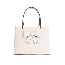 Load image into Gallery viewer, L4798 LYDC  BOW DETAIL TOTE HANDBAG IN CREAM