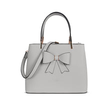 Load image into Gallery viewer, L4798 LYDC  BOW DETAIL TOTE HANDBAG IN LIGHT GREY